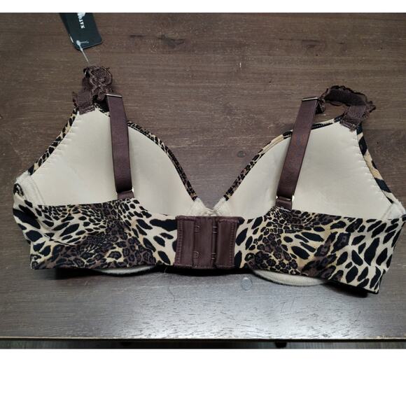 Natori NWT Size 32B Pure Luxe Custom Coverage Contour T Shirt Bra Leopard 732080 - Picture 3 of 8